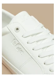 Lee Cooper Men's Monotone Low Ankle Sneakers with Lace-Up Closure