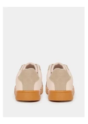 Styli Retro Sole Color Block Lace Up Sneakers