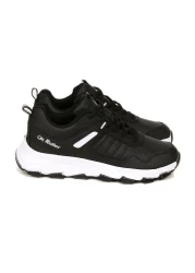 lord's ayakkabı Men's Black-White Thick-Soled Water-Resistant Hiking Shoes