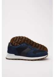 Yaya by Hotiç Navy Blue Men's Sneakers 02AYY214990A680