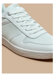 LBL by Shoexpress Textured Low Ankle Lace-Up Sneakers