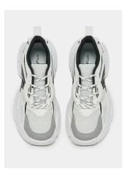 Styli حذاء رياضي بنعل سميك ومقطع جرافيكي بألوان متعددة