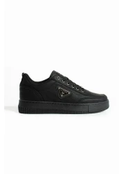 L.A Polo Thick Sole Black Men's Snekaer