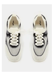 Styli أحذية رياضية بأربطة قابلة للتنفس ومزخرفة بالألوان