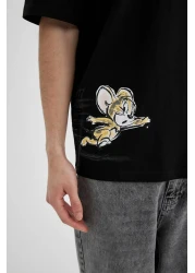Defacto Tom & Jerry Crew Neck Oversize T-Shirt - C1527ax24sm