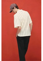 H&M Regular Fit Jacquard-knit shirt