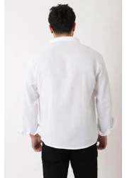 Stilkombin Long Sleeve Linen Shirt Bld 7040_40368