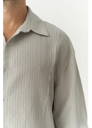 MAİ COLLECTİON Dylan Gray Men's Shirt
