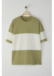  Collection تي شيرت Mint كبير الحجم/واسع القطع مصنوع من القطن بنسبة 100% TMNSS25TS00065