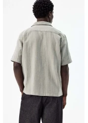 H&M Regular Fit Linen-blend resort shirt