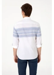 U.S. Polo Assn. Men's Blue Long Sleeve Shirt 50300231-Vr036