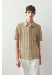 H&M Regular Fit Jacquard-knit shirt