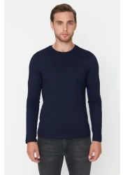  Collection Black-White-Navy Blue 3-Piece Basic Pack - 100% Cotton, Long Cut Tok T-Shirt Tmnaw21Ts0197