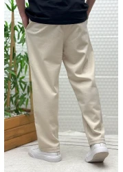 WAFRA Men's Relaxed Fit Pique Baggy Pants