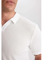 Defacto تي شيرت بولو بأكمام قصيرة وقصة ضيقة W9274az23sp