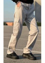 ElitWear Men's Comfortable Fit Cargo Pocket Baggy Pants