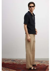 H&M بنطلون سيرساكر مريح