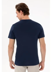 U.S. Polo Assn. Men's Regular Fit Crew Neck Navy Blue Basic T-Shirt 50298015 -Vr033