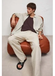 H&M Regular Fit Linen-blend trousers