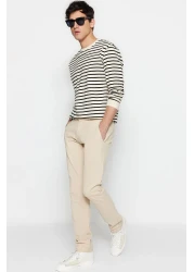  Collection بنطلون تشينو جبردين - لون حجري، مقاس عادي TMNSS23PL00032