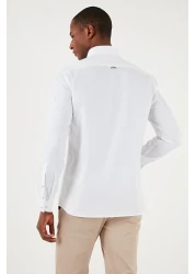 U.S. Polo Assn. قميص رجالي من U.S. Polo ذو ياقة بأزرار 100% قطن بقصة ضيقة G081SZ0041826727