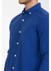 Klothy قميص رجالي مصنوع من القطن بنسبة 100% وقابل للغسل