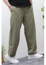 WAFRA Men's Baggy Trousers - Adjustable Leg and Lycra Parachute Fabric