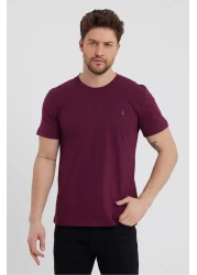 COMBİNE MİCHAİL Standard Pattern Relaxed Crew Neck Embroidery Detailed 5-pack T-shirt