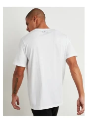 Under Armour تي شيرت بياقة دائرية مطبوع عليه شعار فريق الإصدار