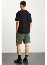 GRIMELANGE تي شيرت RAMADANP007 رجالي 100% قطن برقبة دائرية مطبوع باللون الأسود