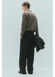 H&M Loose Fit Tailored Trousers