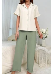 ELİTOL Bürümcük Arabian Buttoned Pajama Set