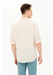 U.S. Polo Assn. قميص إكرو بأكمام طويلة للرجال 50263598 -vr019