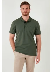 Buratti تي شيرت قطني بقصة ضيقة ومفصل بأزرار وياقة بولو مكون من 4 قطع تي شيرت رجالي 5902118 S4