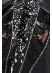 Slatra تيشيرت رجالي كبير الحجم مصنوع من قماش أنثراسايت Fallapart مخصص للغسل