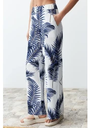  Collection Indigo Patterned Kimono and Trousers Set - Twoss24Au00083