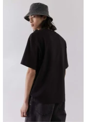 H&M تي شيرت فضفاض مطبوع