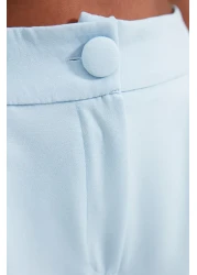  Collection Light Blue Wide Leg Pleated Trousers - Twoss21Pl0189