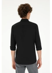 U.S. Polo Assn. Men's Black Long Sleeve Shirt - Basic Model50288629-vr046