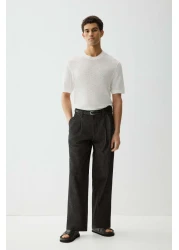 H&M Regular Fit Hole-knit T-shirt