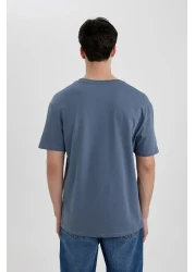 Defacto Regular Fit Crew Neck Printed Short Sleeve T-Shirt C2080AX24SM