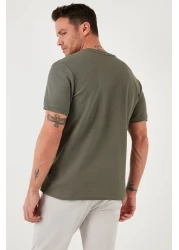 Buratti Cotton Regular Fit Half Zipper T Shirt Men's T Shirt 5902653