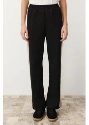  Modest طقم علوي وسفلي من قماش سكوبا أسود - مضلع، TCTAW24US00071