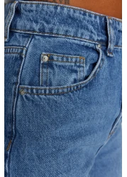  Collection Blue High Waist Wide Leg Wide Leg Jeans Twoaw24Je00074