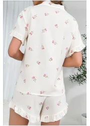 ELİTOL Burnout Button Shorts Set