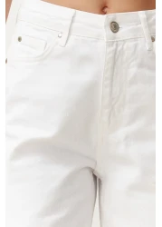  Collection White High Waist Mom Jeans Twoaw24Je00076
