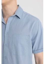 Defacto قميص قصير الأكمام بقصة ضيقة - R1706az24sm