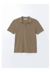 LC Waikiki Lcw Vision Polo Neck Short Sleeve Combed Cotton Men's T-Shirt