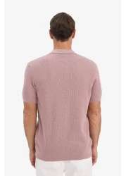 Defacto 100% Cotton Standard Fit Polo Neck Short Sleeve Knitwear T-Shirt E5866Ax25Sp