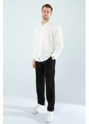 YXC Oversize Long Sleeve Easy Ironing Sweat Absorbing Breathable Double Face Four Seasons Casual Cut Men's Shirt